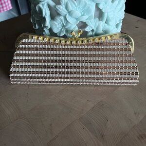 Elegant Gold and Silver Clutch